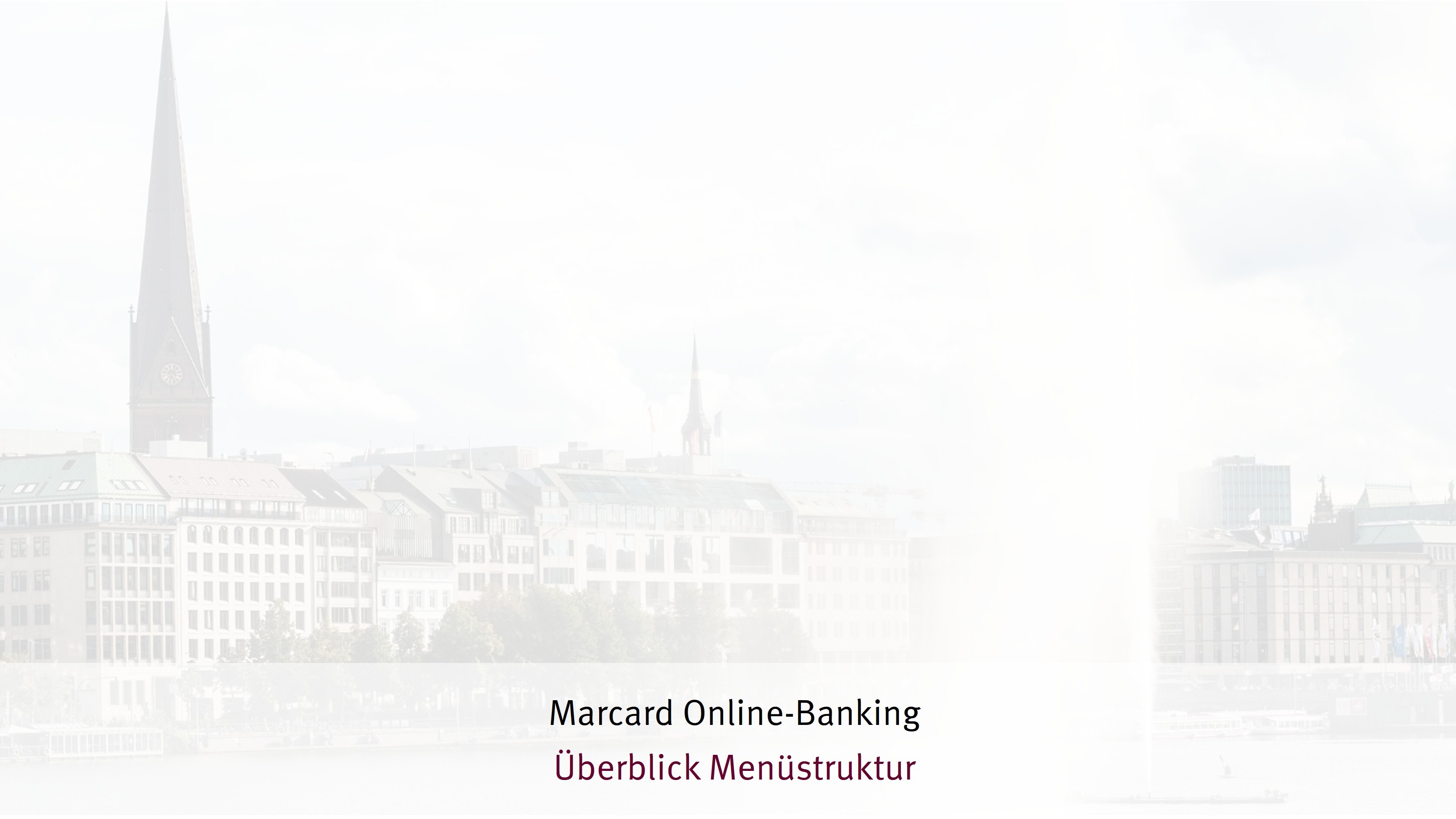 Menüstruktur im Online-Banking dbild Video Online-Banking Überblick Menüstruktur